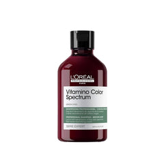 Vitamino Color Spectrum Green Shampoo 300ml – Anti-Red Undertones Neutralizing Formula | L’Oréal Professionnel - Al Basel Cosmetics - Loreal Vitamino Color Spectrum Green Shampoo