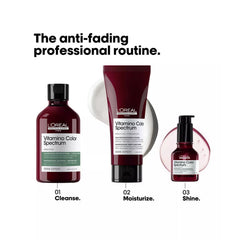Vitamino Color Spectrum Green Shampoo 300ml – Anti-Red Undertones Neutralizing Formula | L’Oréal Professionnel - Al Basel Cosmetics - Loreal Vitamino Color Spectrum Green Shampoo