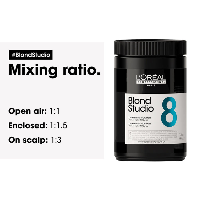 Blond Studio 8 Lightening Powder 500g Bottle Loreal Professional-blond studio-loreal-al basel cosmetics