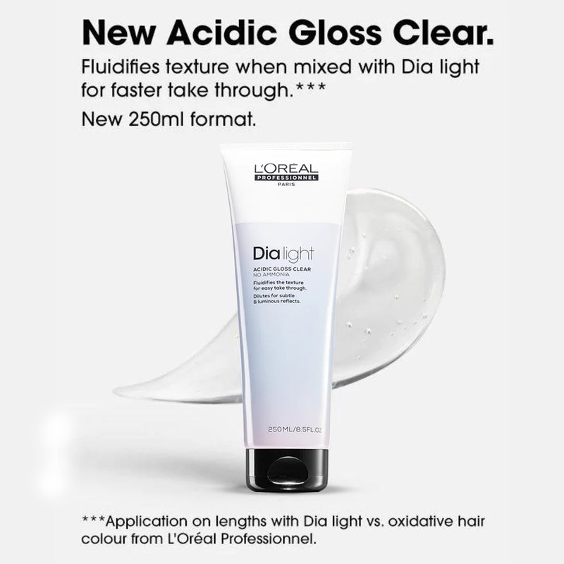 Dia Light Acidic Gloss Clear 250ml Loreal Professional-al basel cosmetics