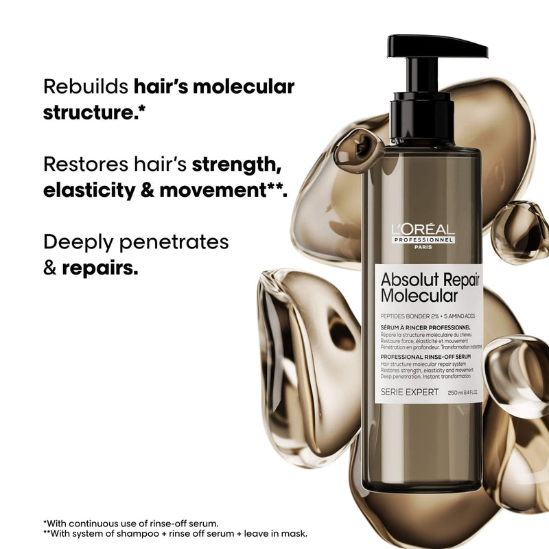 SE Absolut Repair Molecular Rinse-Off Hair Serum 250ml Loreal Professional-al basel cosmetics