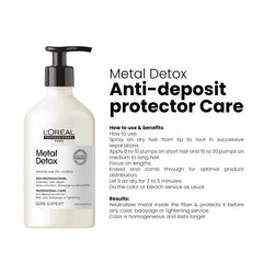 SE Metal Detox Hair Care Liquid 500ml Loreal Professional - loreal uae - al basel cosmetics