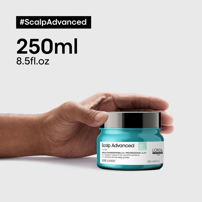 SE Scalp Advanced Anti Oiliness Clay Hair Mask 250ml Loreal Professional - loreal uae- al basel cosmetics