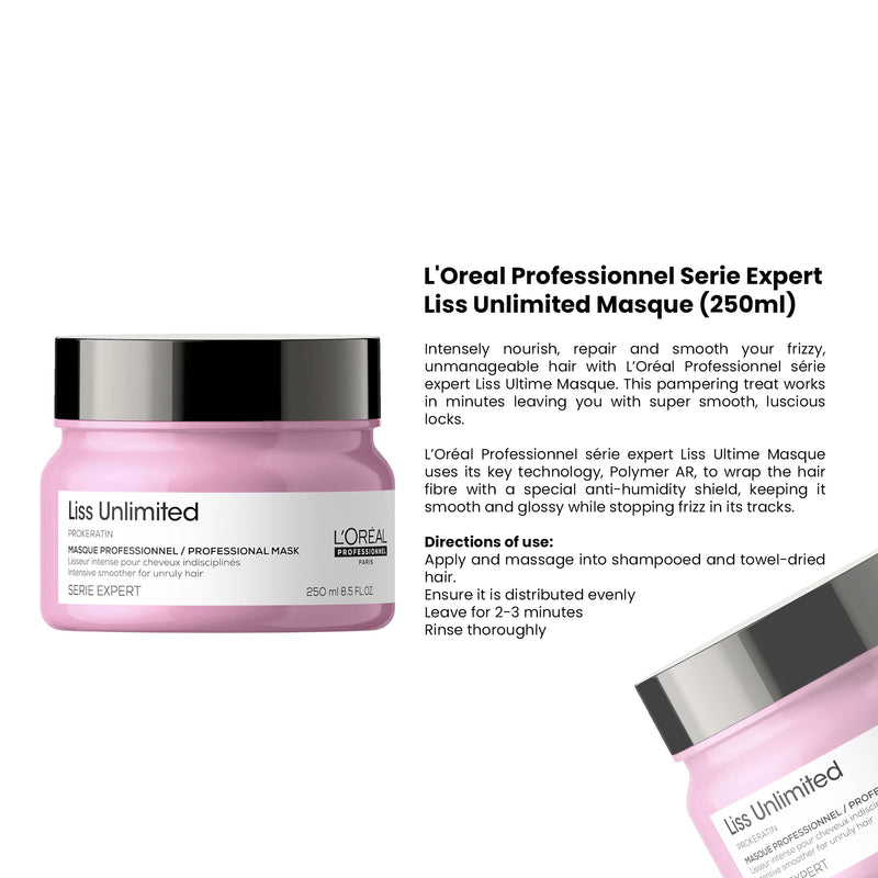 Serie Expert Liss Unlimited Masque 250ml Loreal Professional - hair mask - loreal - al basel cosmetics