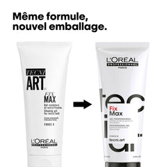 Techni art Force 6 Gel Fix Max 200ml Loreal Professional- al basel cosmetics