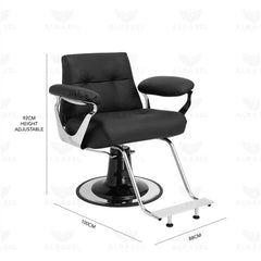Luxury Black and Silver Styling Chair for Ladies Salons