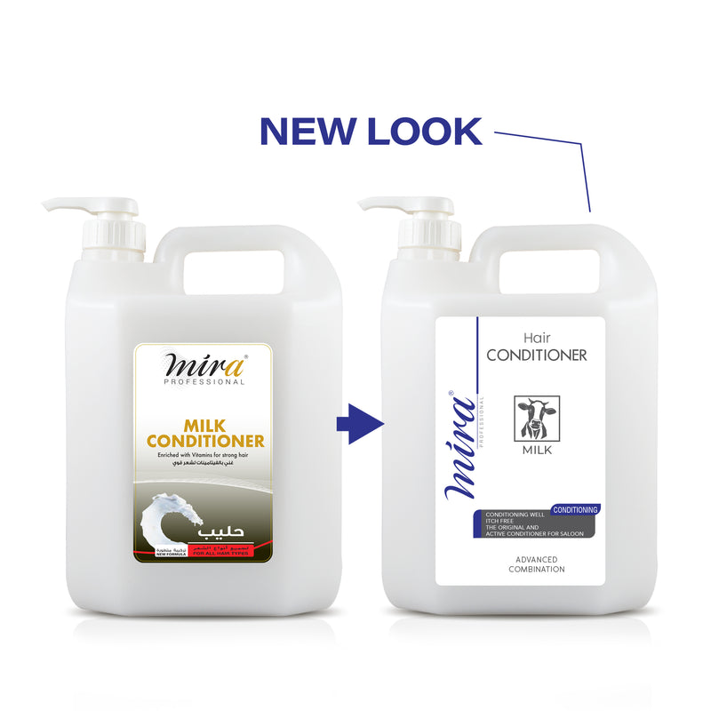 Mira Professional Milk Conditioner 5Ltr - hair conditioner for salon - Al Basel Cosmetics - UAE