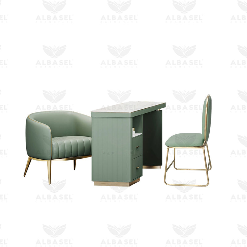 Manicure Table For Nail Art Green