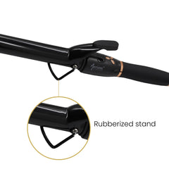 Mariani Hair Curling Iron Black 22z - al basel cosmetics - hair styling tools - hair styling equipment - Curling wand - Hair curler - Curl iron - Curling tool - Mariani - Professional hair styling tool - hair care - hair styler - UAE