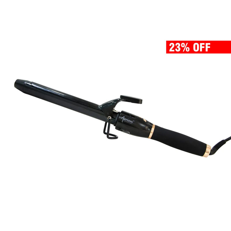 Mariani Hair Curling Iron Black 22z - al basel cosmetics - hair styling tools - hair styling equipment - Curling wand - Hair curler - Curl iron - Curling tool - Mariani - Professional hair styling tool - hair care - hair styler - UAE