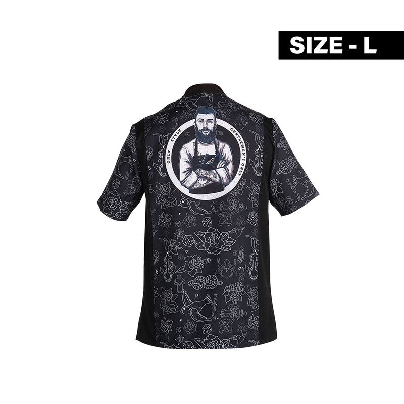 Durable Men Black Barber Apron with Pockets Large-Al Basel