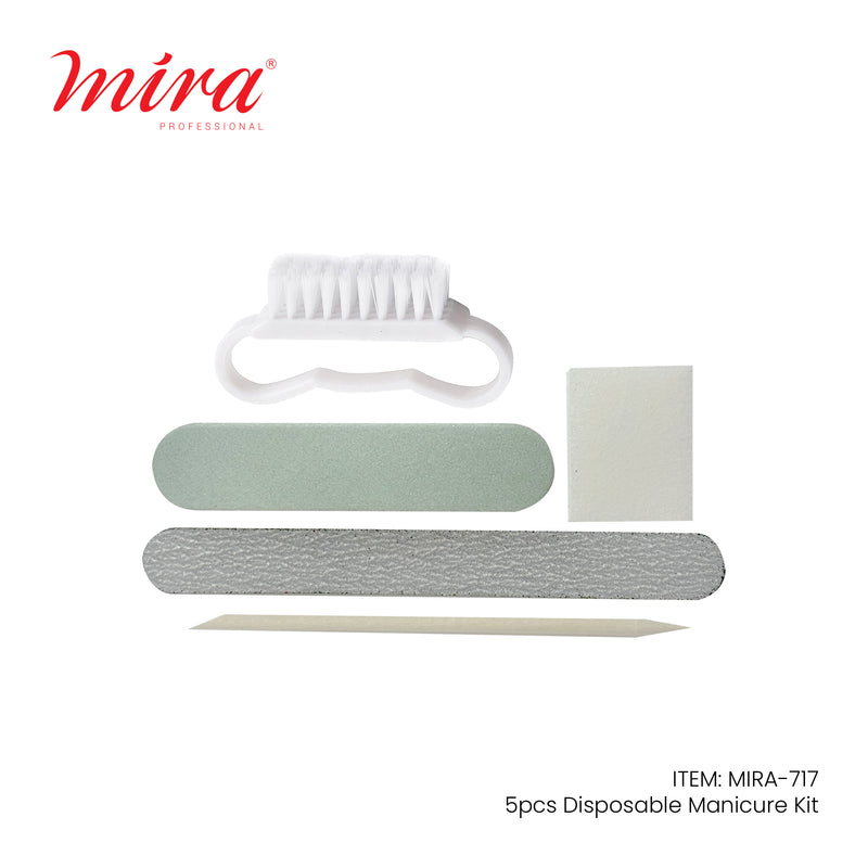 Disposable Manicure Pedicure 5 Pcs Tools Set 717 Mira-NAIL TOOLS-ALBASEL COSMETICS