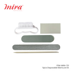 Disposable Manicure Pedicure 5 Pcs Tools Set 731 Mira-nail tools-albasel cosmetics