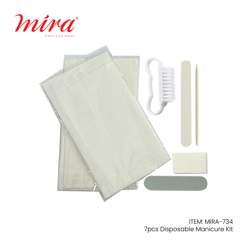 Disposable Manicure Pedicure 7 Pcs Tools Set 734 Mira-nail tools-albasel cosmetics