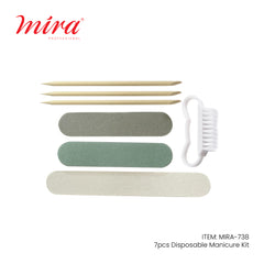 Disposable Manicure Pedicure 7 Pcs Tools Set 738 Mira-NAIL TOOLS-ALBASEL COSMETICS