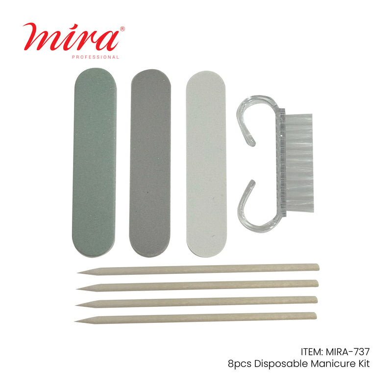 Disposable Manicure Pedicure 8 Pcs Tools Set 737 Mira-NAILTOOLS-ALBASEL COSMETICS