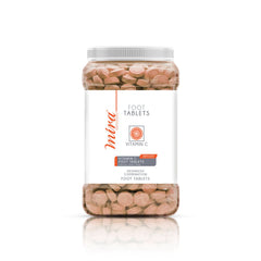 Mira Vitamin C 420pcs x 6.5gm Foot Tablets Jar - pedicure foot tablets- foot care - foot tablets - al basel cosmetics