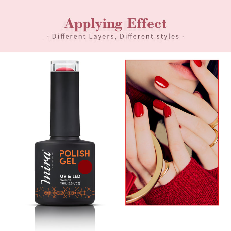 Nail Art Gel Nail Polish 15ml #018 Mira Professional - al basel - nail art - nail polish