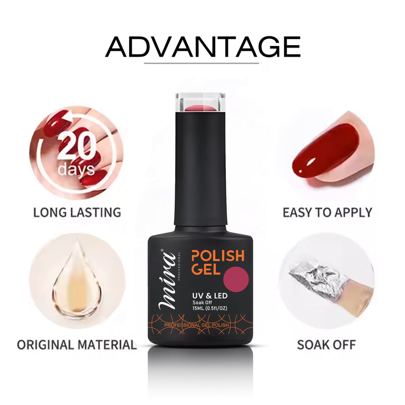 Nail Art Gel Nail Polish 15ml #020 Mira Professional - al basel - nail art - nail polish