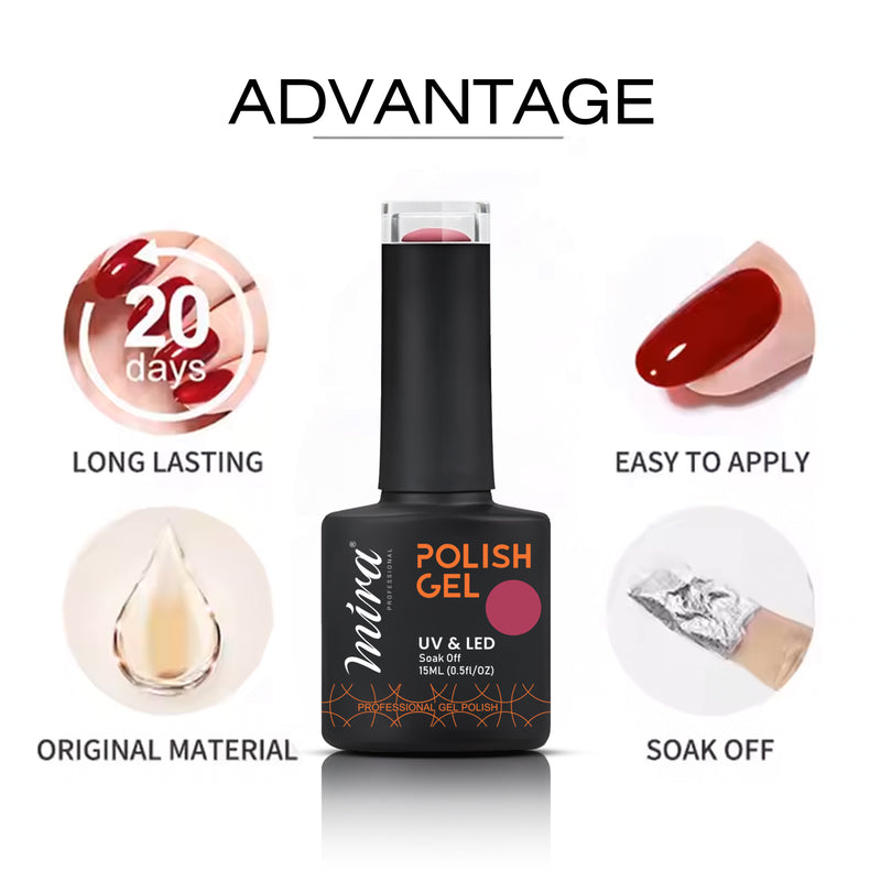 Nail Art Gel Nail Polish 15ml #021 Mira Professional - al basel - nail art - nail polish