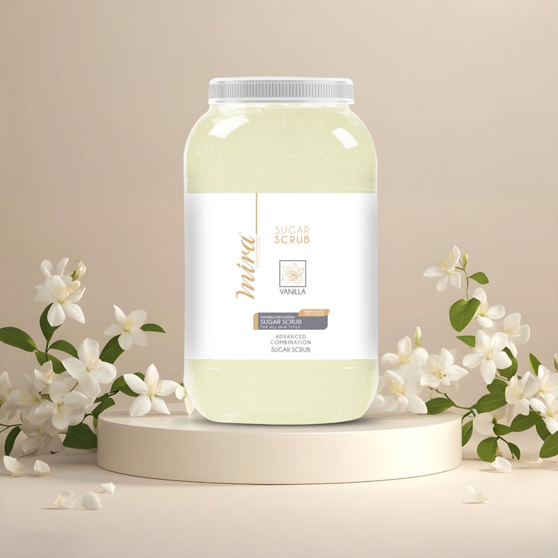Foot & Body Sugar Scrub Vanilla 5Kg Mira- sugar scrub - body scrub - al basel cosmetics  - foot scrub - body scrub - food and body scrub - feet scrub - scrub for feet - UAE - Mira - sugar scrub - sugar scrub for body - sugar scrub for feet