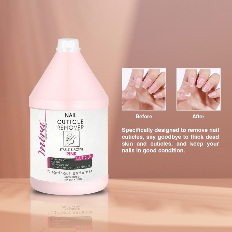 Mira Nail Cuticle Remover 3.78Ltr (Pink) - nail cuticle remover - al basel cosmetics 