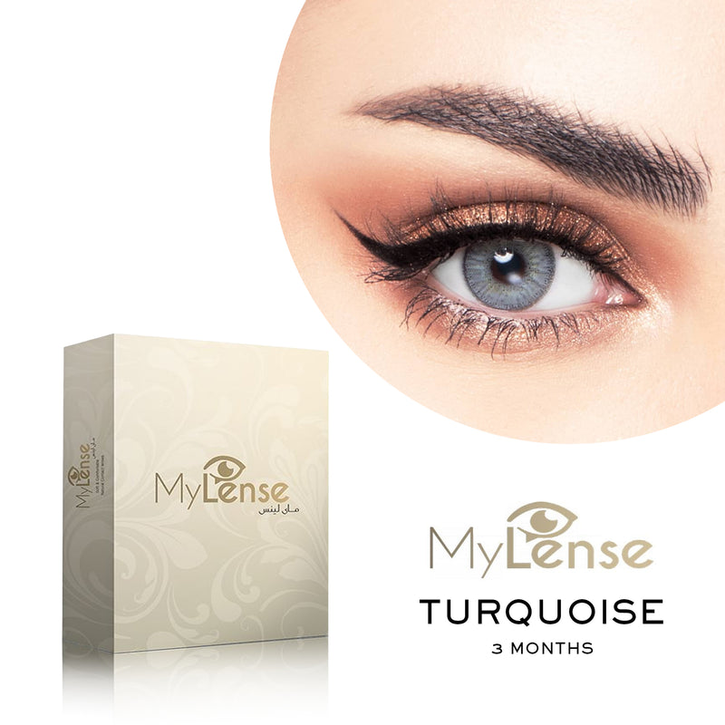 MyLense Turquoise (3 Month Use) Contact Lense - al basel cosmetics