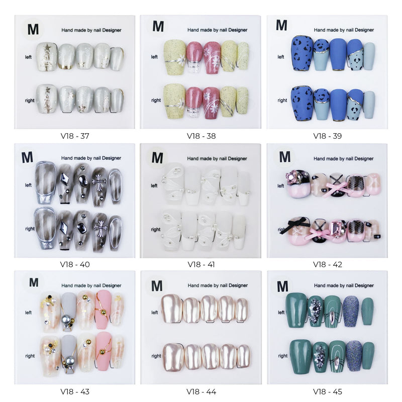 Press on Artificial Fake Nail Tips Nail Art Designs - al basel cosmetics