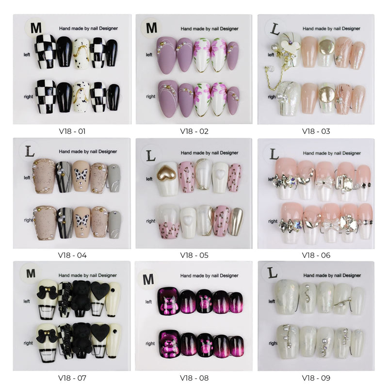 Press on Artificial Fake Nail Tips Nail Art Designs - al basel cosmetics
