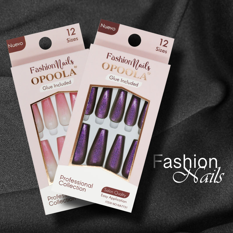 Opoola Glue Included Nail Tips - 12 sizes - nail tips - al basel cosmetics