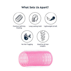 Plastic Hair Roller Hairdressing 10pcs #5 - al basel cosmetics