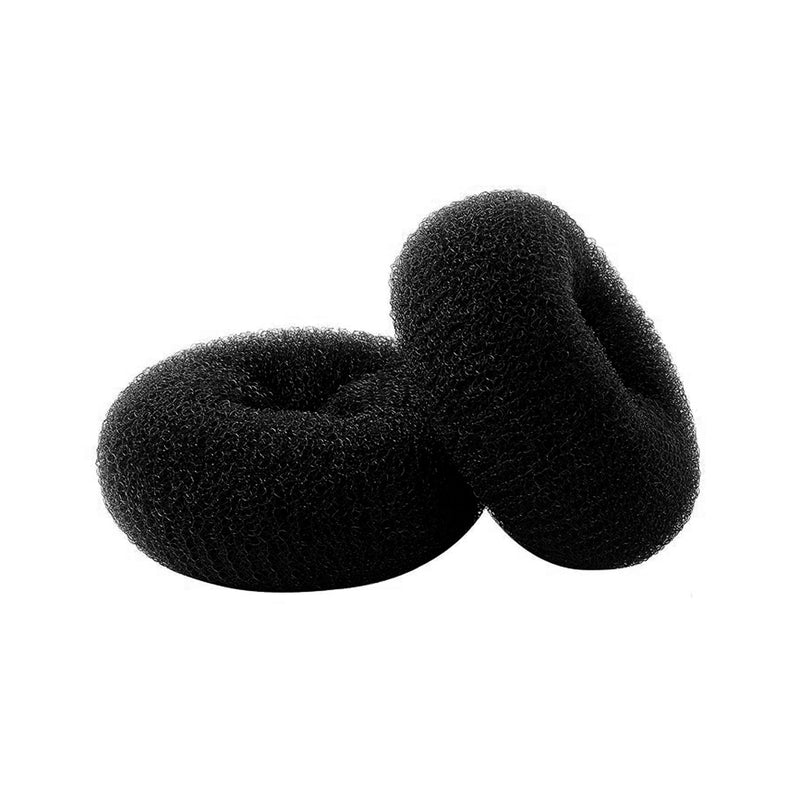 Salon Spa Professional Hair Donut for Hair Styling 6pcs Package Black - al basel cosmetics