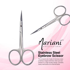 Professional Stainless Steel Eyebrow Scissor 721 Mariani 2 Pcs