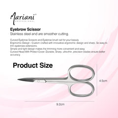 Professional Stainless Steel Eyebrow Scissor 723 Mariani 2 Pcs