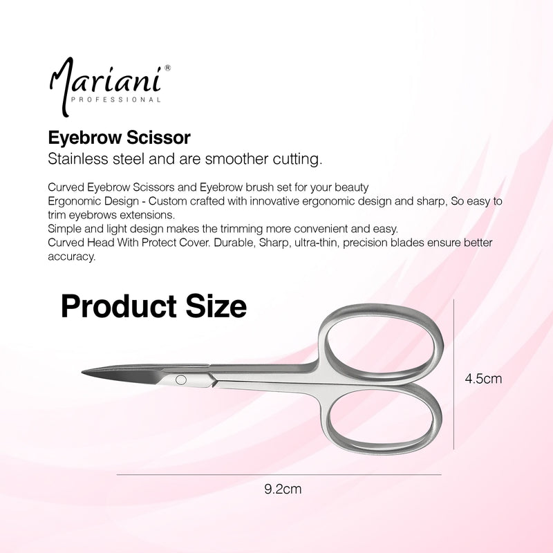 Professional Stainless Steel Eyebrow Scissor 723 Mariani 2 Pcs
