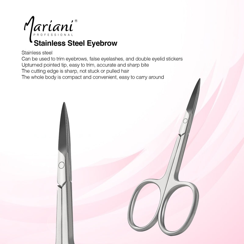 Professional Stainless Steel Eyebrow Scissor 723 Mariani 2 Pcs