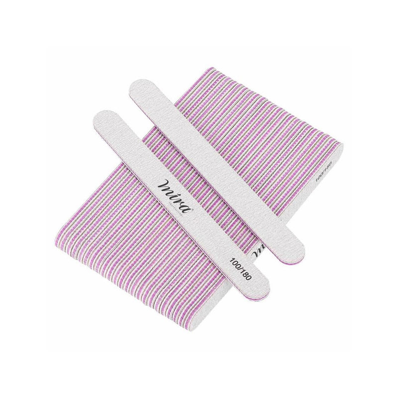 Professional Straight Nail File 708 for Nail Art Design Mira 25pcs Pack