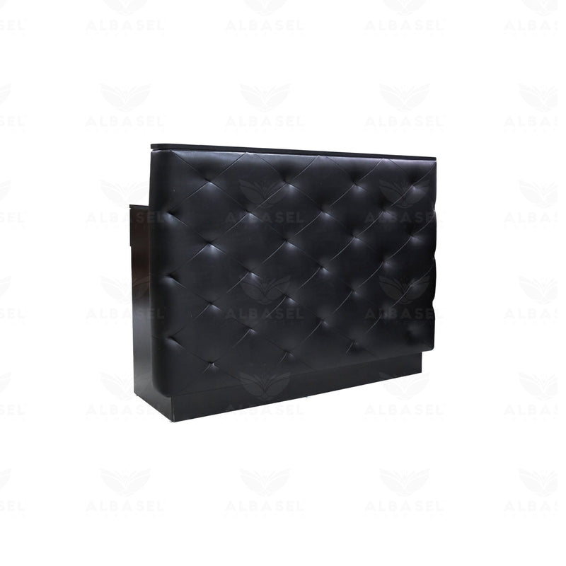 Reception Desk Black High Quality - albasel cosmetics