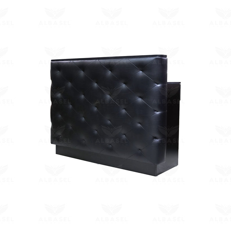 Reception Desk Black High Quality - albasel cosmetics