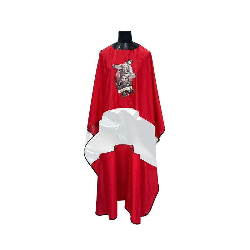 Salon Professional Hair Cutting Barber Cape Apron AC1361 D 3D Hot Painting Red