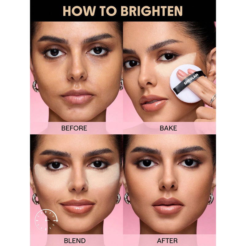 SHEGLAM Banana Baked Glow Setting Powder - Brightening Face Powder UAE - Glow Setting Powder Dubai - SHEGLAM - Al Basel Cosmetics - UAE
