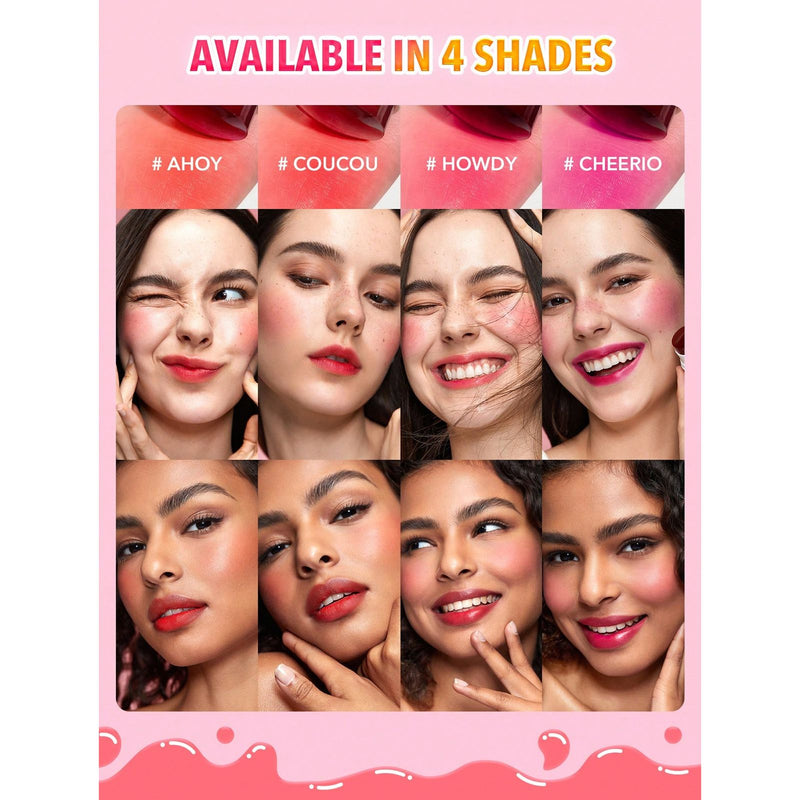 SHEGLAM jelly cheek tint Coucou shade - hydrating lip and cheek tint UAE - Jelly-Licious lip blush tint Coucou Al Basel Cosmetics - Sheglam UAe - Al Basel Cosmetics - UAE