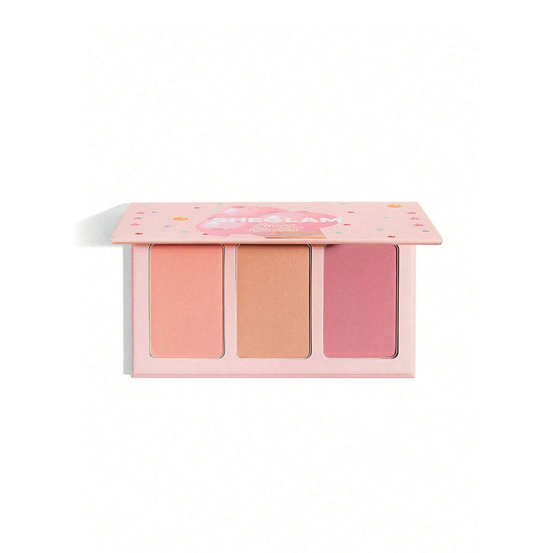 SHEGLAM Enamored Sweet Cheeks Blush Trio - Pink Tone Blush Palette UAE - Beauty Blush Palette - Make products in Dubai - Sheglam UAE - Al Basel Cosmetics