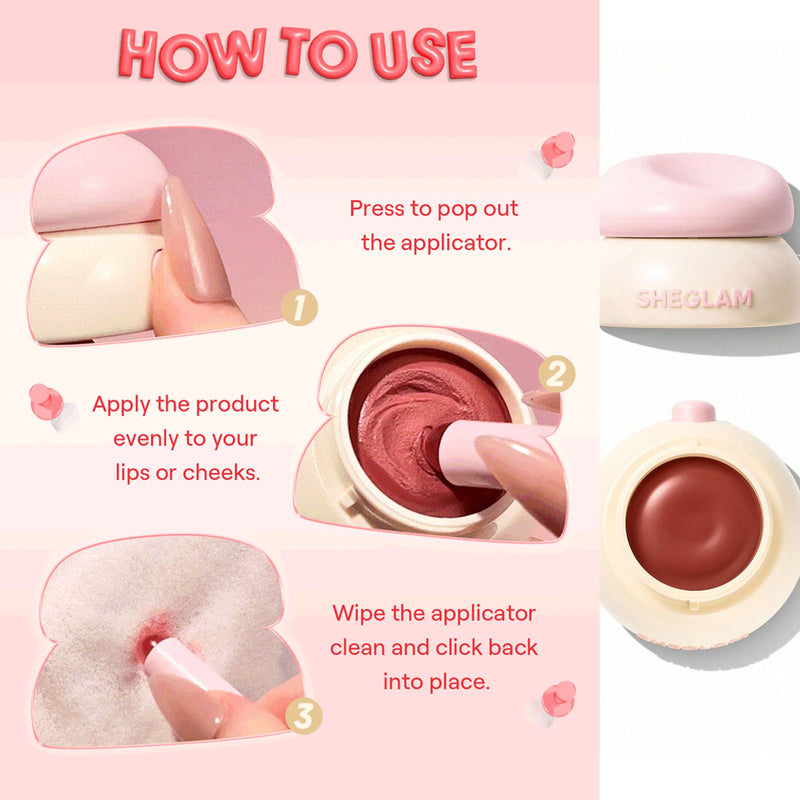 SHEGLAM Bounce Putty Pocket Lip Pot - Lip color - Al Basel Cosmetics - Sheglam UAE