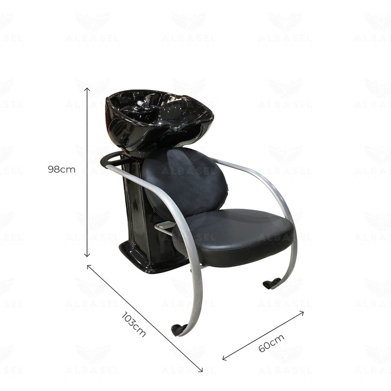 Salon Hair washing Spa Shampoo Chair Black - Hair washing chair - UAE