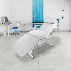Salon Spa Facial Bed & Wax (White) - al basel cosmetics