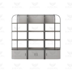 Salon & Spa Product Display Shelf Stand – Grey Color - Al Basel Cosmetics - UAE
