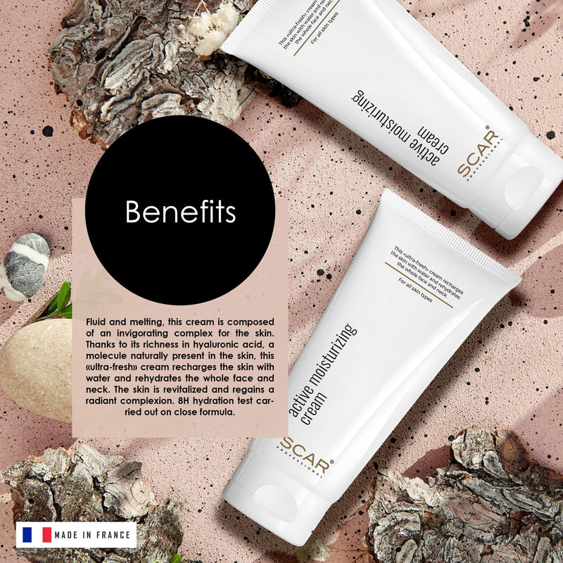 Active Moisturizing Cream 200ml Scar Professional - skin care- face care- moisturizing cream- salon- spa- for all skin types- hydra facial- scar professional - al basel cosmetics - UAE