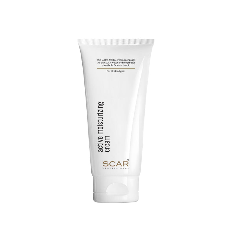 Active Moisturizing Cream 200ml Scar Professional - skin care- face care- moisturizing cream- salon- spa- for all skin types- hydra facial- scar professional - al basel cosmetics - UAE