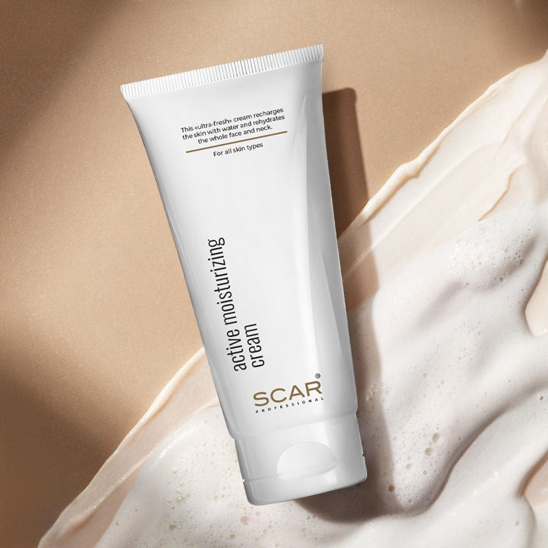 Active Moisturizing Cream 200ml Scar Professional - skin care- face care- moisturizing cream- salon- spa- for all skin types- hydra facial- scar professional - al basel cosmetics - UAE